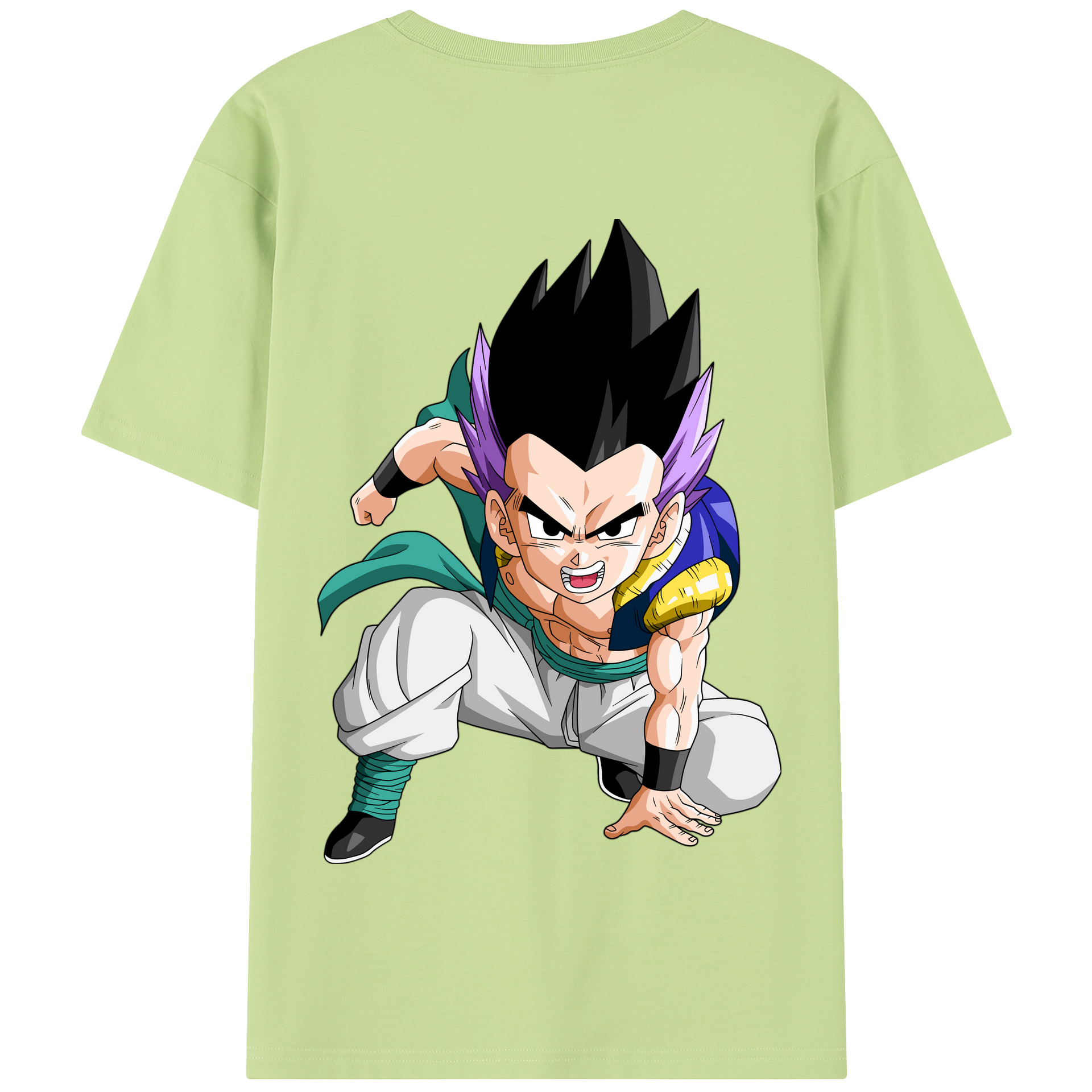 （画像用） ドラゴンボール 孫 悟飯（そんごはん）DRAGON BALL Son Gohan 綿100％半袖Tシャツ（背面プリント）